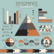 Set of various business infographic elements N3