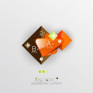 Modern abstract geometric info banner N384