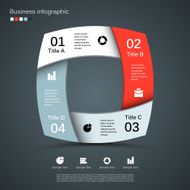 Modern vector info graphic for business project N247