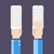 Business hands gestures design elements isolated N24