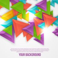 Vector abstract triangles template Object web N16