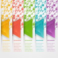 Vector abstract triangles template Object web N17