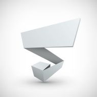 Cube with place for text Background design