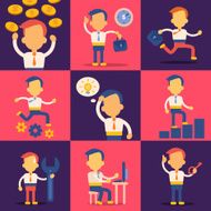 Set of businessman characters N7