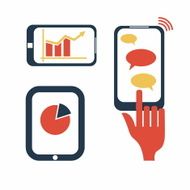 Flat design vector illustration concept for mobile apps