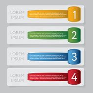 Design number banners template graphic or website layout N30