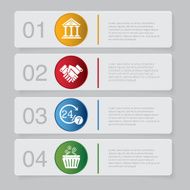 Design number banners template graphic or website layout N31