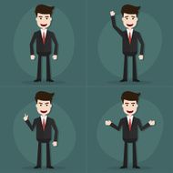 set of businessman characters poses N26