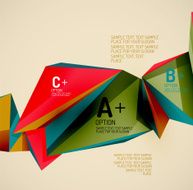 Geometric shapes in the air Vector abstract background N441