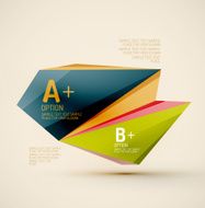 Geometric shapes in the air Vector abstract background N442