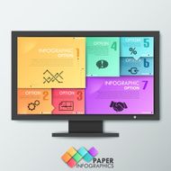 Modern infographics options banner N641