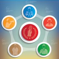 News info graphic design clean vector N2