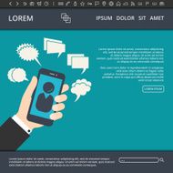 Social media web banner