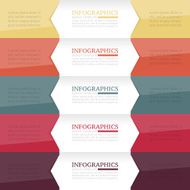 Infographics design template Business concept with 5 options N9