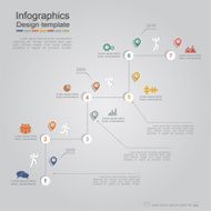 Infographic design template with elements and icons Vector N24