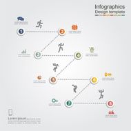 Infographic design template with elements and icons Vector N25