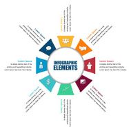 Vector circle infographic Template for diagram