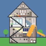House remodeling infographic Vector N6