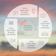 Circle line infographic Template for cycle diagram graph presentation and N20