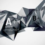 Geometric shapes in the air Vector abstract background N443
