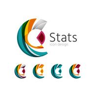 Statistics icon set Vector illustration