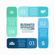 Vector square infographic Template for cycle diagram graph presentation and N3