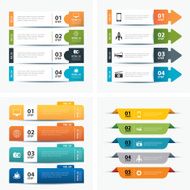 set of infographic templates N22