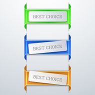 vector modern bookmarks element design N2