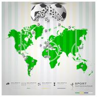 Football Tournament Sport Infographic Background N2