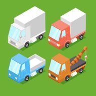 Vector Cartoon Isometric Cars N2