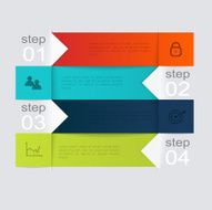 Vector colorful info graphics for your business presentations N305