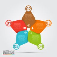 Vector circle element for infographic N90