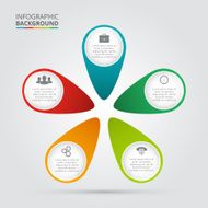 Vector circle element for infographic N91