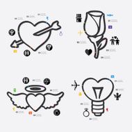 Valentine&#039;s Day infographic N50