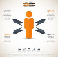 Business management strategy or human resource infographic N58