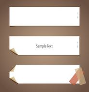 Note paper ready for your message Vector illustration N5