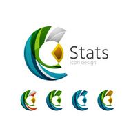 Statistics icon set Vector illustration N3