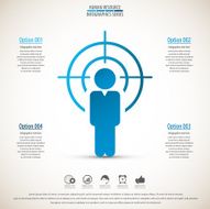 Business management strategy or human resource infographic N60