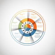 Vector circle infographic N71