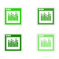 icon sticker realistic design on paper charts N4
