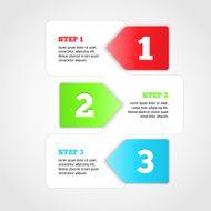 One two three - vector progress steps N4