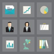 Business icons set N86
