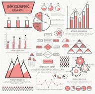 Set of various business infographic elements N4