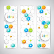 Modern infographics banner with icons Vector illustration N2