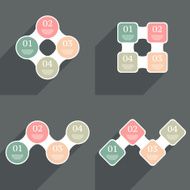 Infographics design template Business concept with 4 options N28