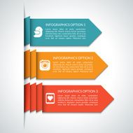 Modern arrow infographic elements N4