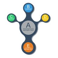 Metaball infographic template