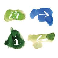 Watercolor icons