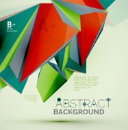 Geometric shapes in the air Vector abstract background N447