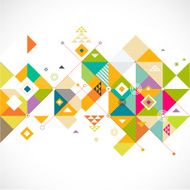 Abstract colorful and creative triangle background vector illustration N5